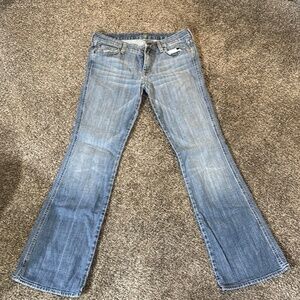 7 For All Mankind Womens Denim Flared Leg Midrise Jeans - Size 32